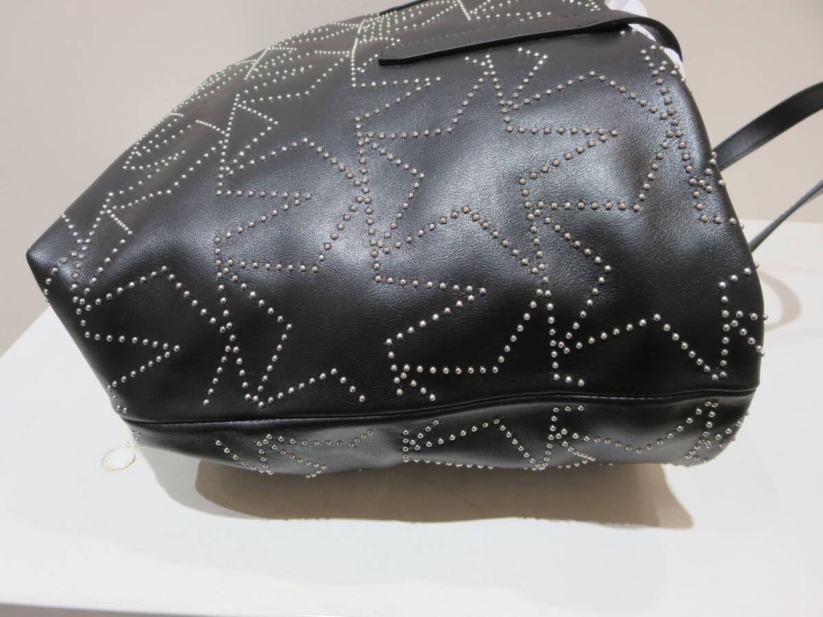 #36340　JIMMY CHOO　ジミーチュウ　トートバッグ　スター　星　スタッズ バッグ　ブラック_画像5