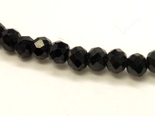 [42cm] черный шпинель 2mm кнопка cut колье натуральный камень 8 месяц зодиакальный камень 
