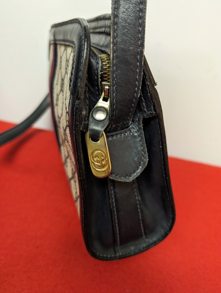 美品 極希少 gucci 筆記体ロゴ ショルダーバッグ シェリーライン 美品 極希少 gucci 筆記体ロゴ ショルダーバッグ シェリーライン