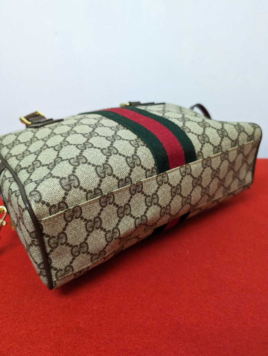 美品 極上！Gucci 2wayハンドバッグ ショルダーバッグ オールドグッチの画像6