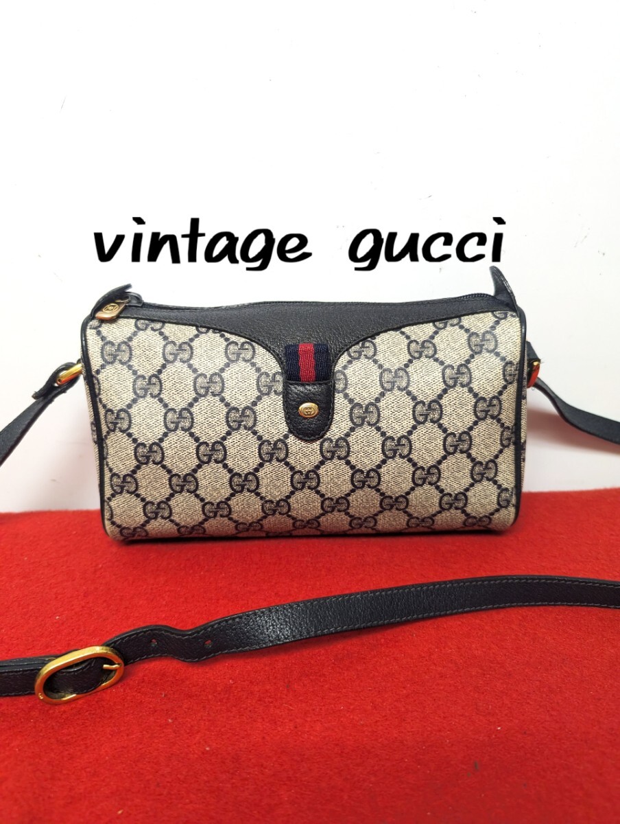 良品 極希少！Gucci シェリーライン ショルダーバッグ オールドグッチ 廃盤