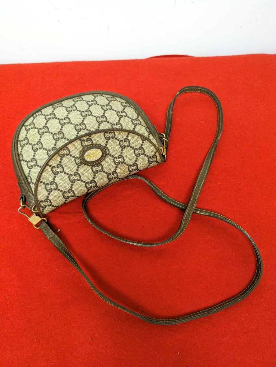 美品 極上！Gucciプラス ショルダーバッグ ポシェット GG オールドグッチ