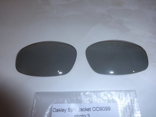 処分価格！ スプリットジャケット用 カスタム偏光・調光レンズ Grey Photochromic Polarized 新品 OAKLEY split jacketの画像1