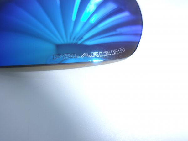 POLARIZED刻印入り！★OAKLEY RACING JACKET JAWBONE レーシングジャケット用 カスタム偏光 レンズ ICE BLUE Color Polarized 新品_画像2