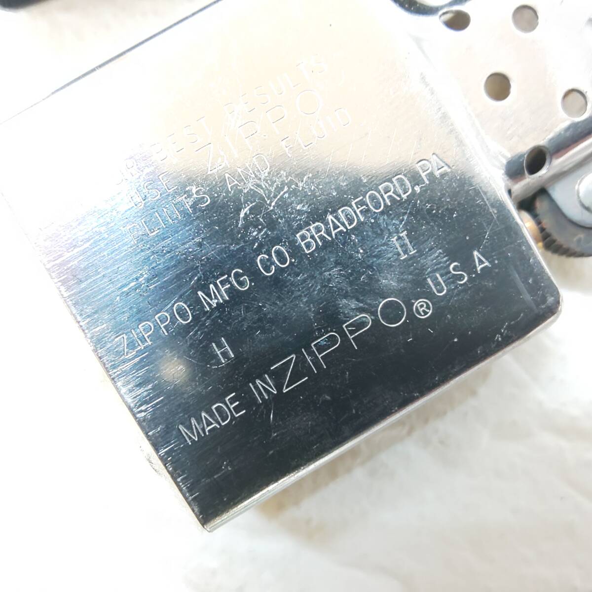 ◎ジッポー◎ZIPPO ビンテージオイルライター No.200 F.B ケース・保証書 1986年アメリカ製 ジッポ 美品 即発送_画像8