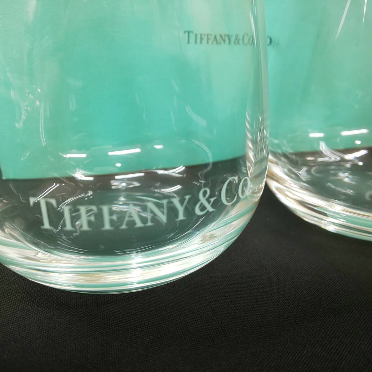 ◎ティファニー◎Tiffany & Co. タンブラー ペア ドイツ製クリスタルグラス TCO 2603 5597 箱 美品 即発送の画像3