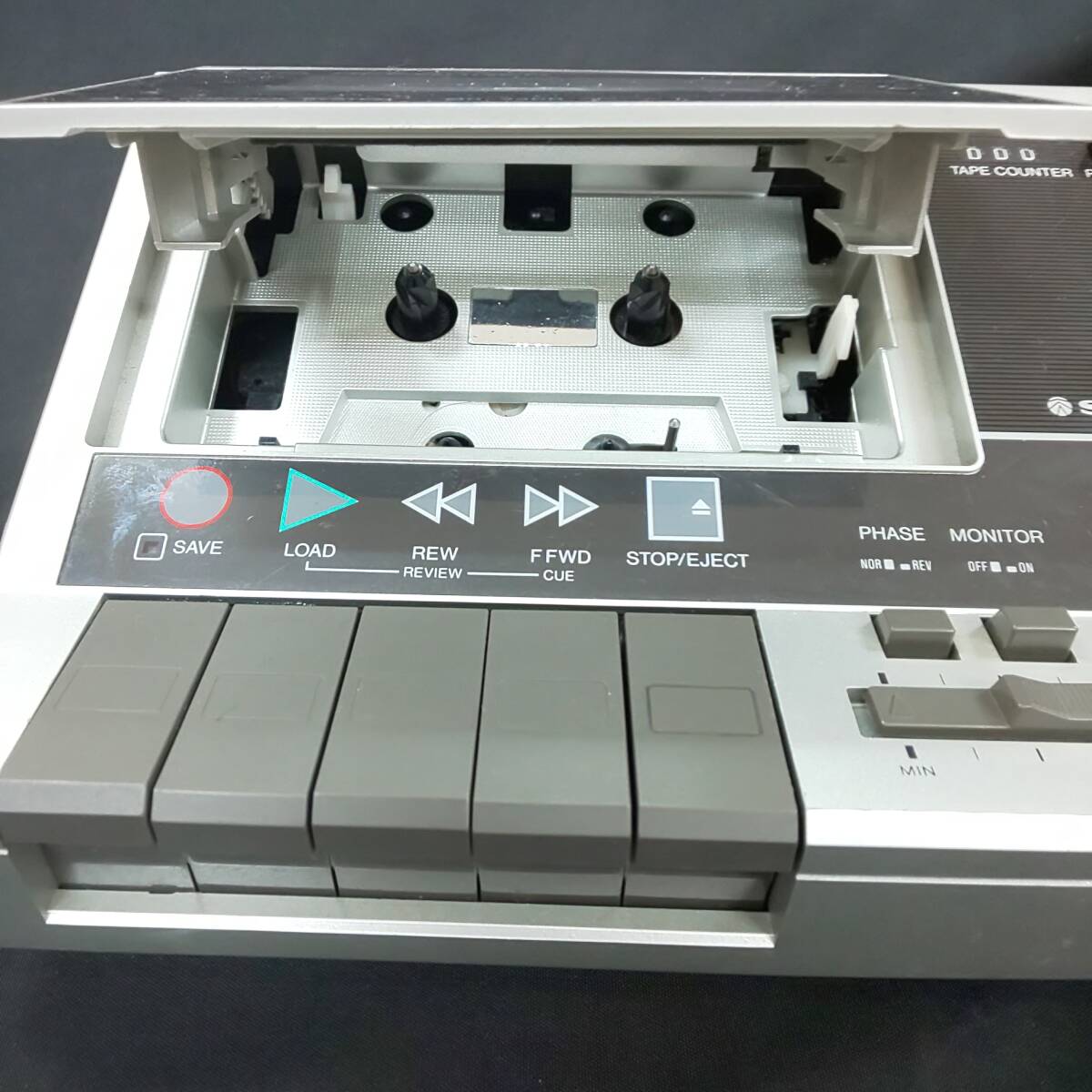 ◎サンヨー◎SANYO MR-33DR データレコーダー / TDK PC用カセットテープ PC15 通電確認済 中古現状 即発送の画像3