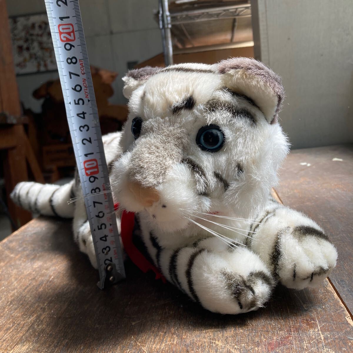  настоящий животное SEVE THE ANIMALS SA5560 WHITE TIGER белый Tiger младенец мягкая игрушка общая длина примерно 50cm коллекция 