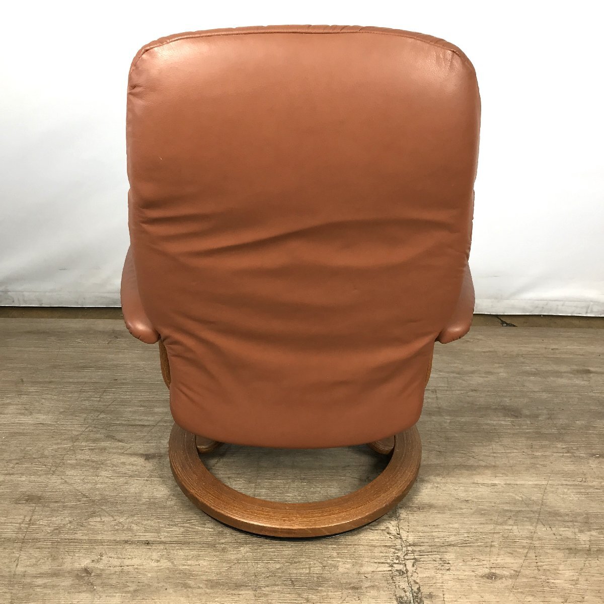 1204 EKORNES エコーネス ストレスレスチェア コンサル レザー ブラウン リクライニング ソファ オットマン付きの画像5