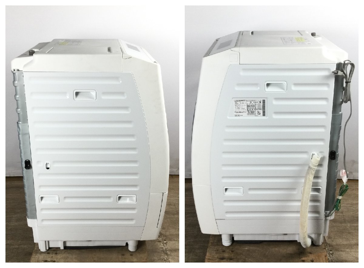 1204 HITACHI Hitachi drum type laundry dryer BD-STX120HL 2023 year made left opening laundry 12kg dry 6kg big drum white washing machine 