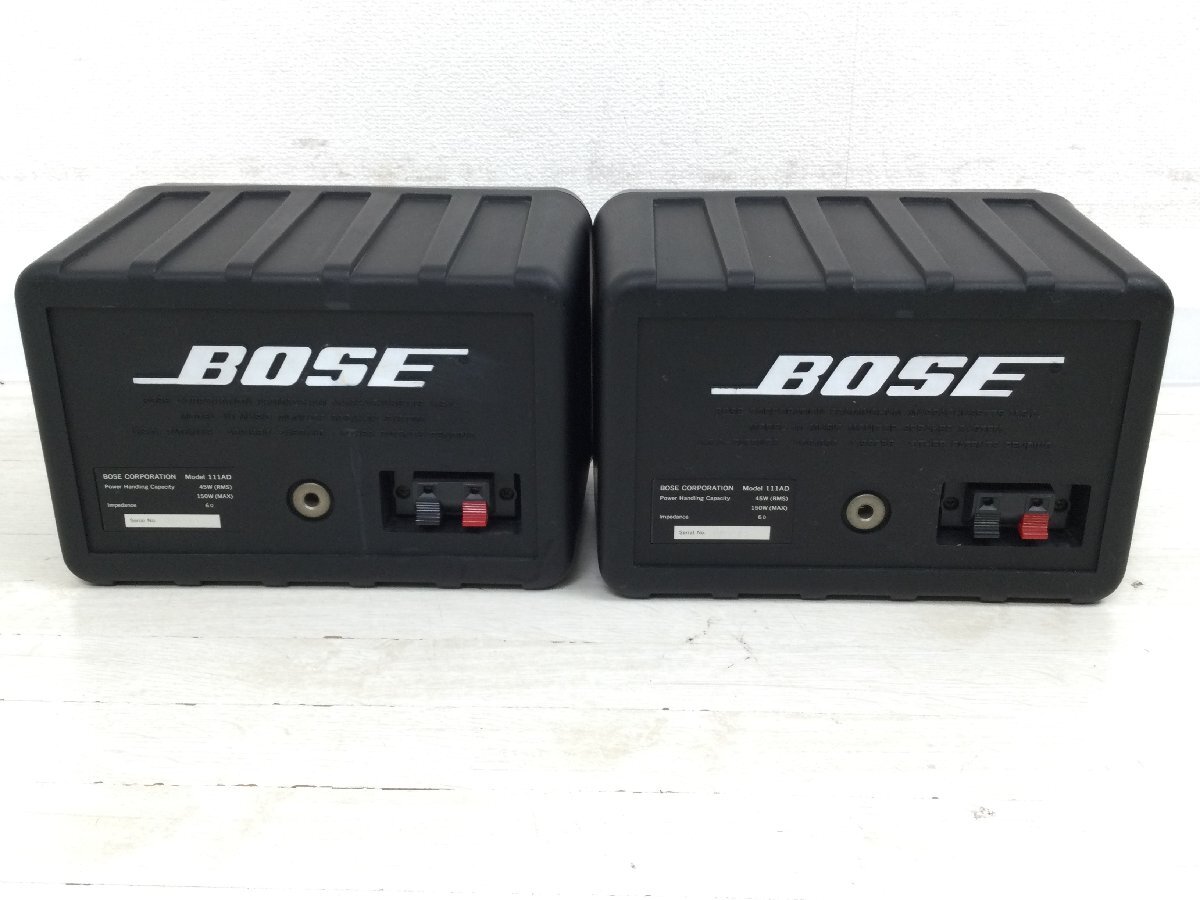 1204 BOSE ボーズ 111AD 1ウェイ 1スピーカー バスレフ方式 スピーカー ペアの画像4