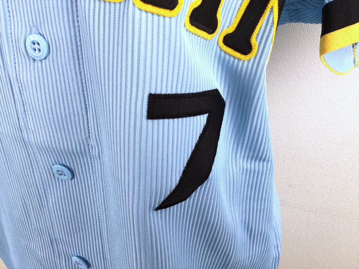 1204 阪神タイガース 2006年 ユニフォーム 今岡真訪 Mサイズ ブルー DESCENTE セ・リーグ 野球_画像3