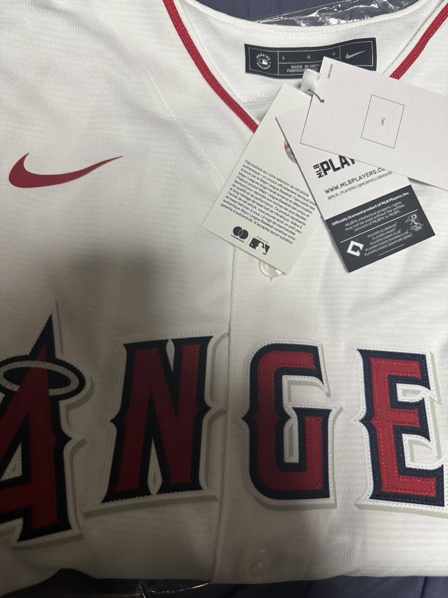 NIKE 正規品 大谷翔平 エンゼルス ユニフォーム MLB ユニホーム topps wbc ドジャース L サイズ ジャージ ナイキ レプリカ 新品未使用 の画像4