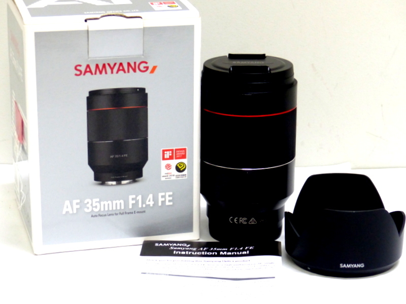 【844】 SAMYANG サムヤン AF 35mm F1.4 FE ソニー Eマウント 単焦点広角レンズの画像1