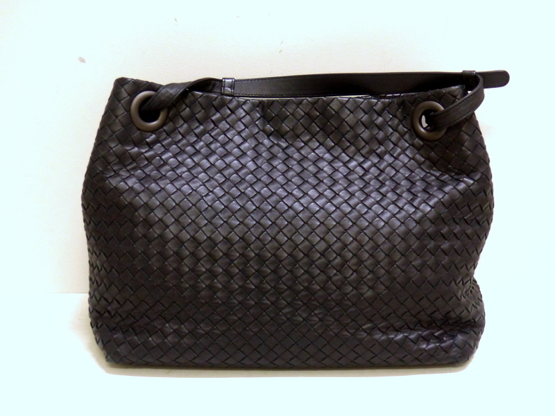 【893】 BOTTEGA VENETA ボッテガヴェネタ ガルダ イントレチャート ラム A4収納可_画像6