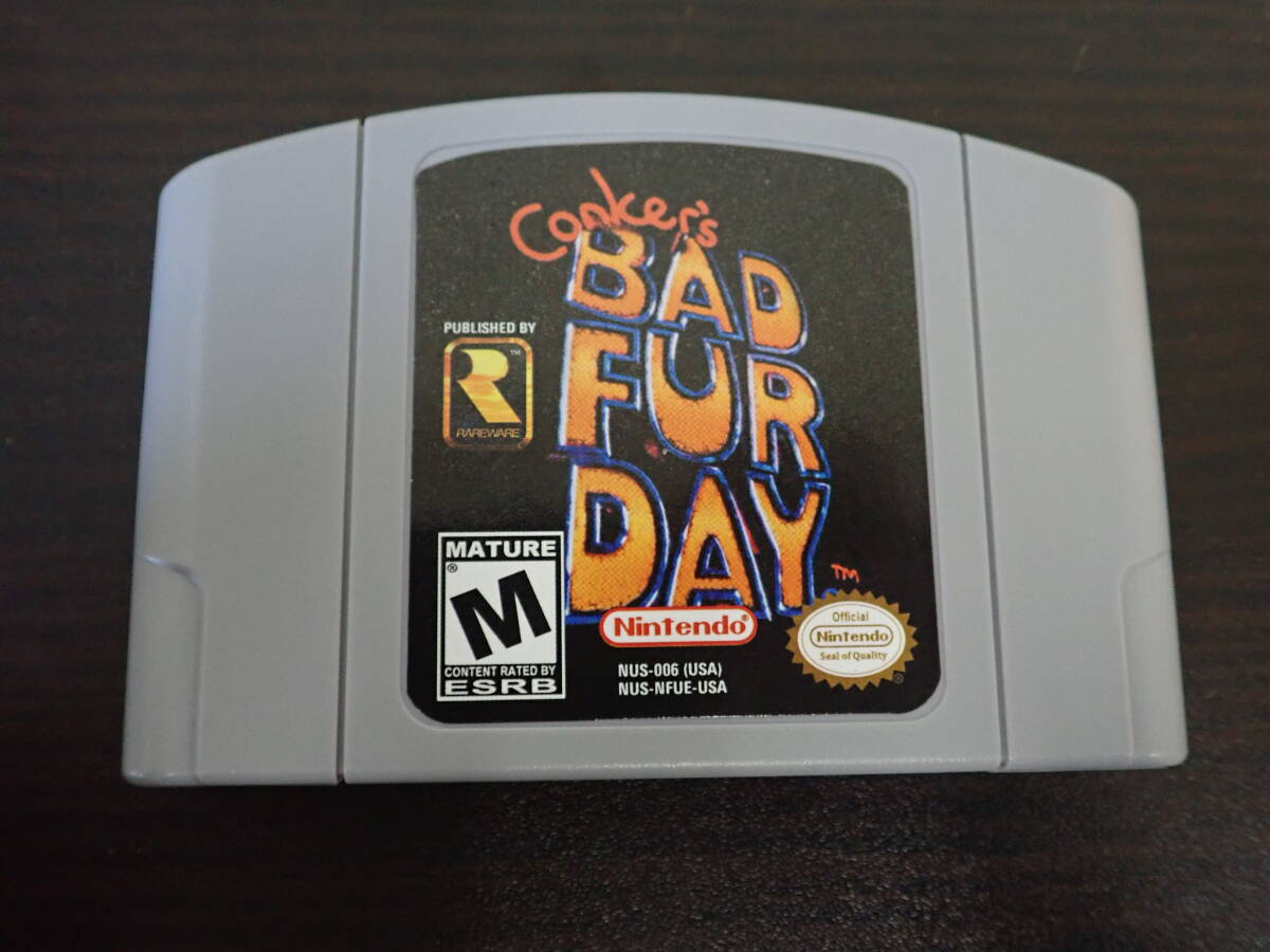 北米版 N64 ニンテンドー64 Conker's BAD FUR DAY 動作未確認 激安１円スタートの画像1