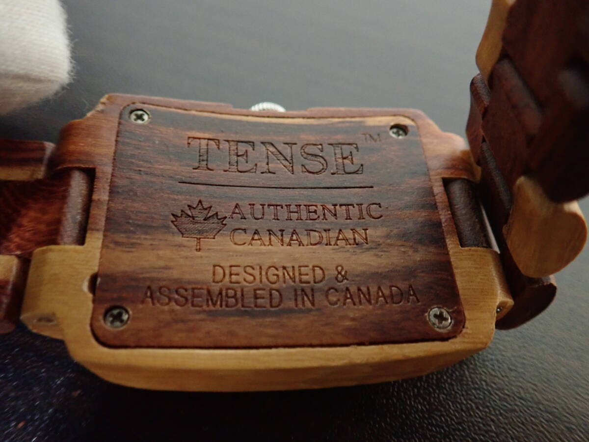 TENSE テンス 腕時計 Wooden Collection クオーツ ブラウン 腕時計 現在稼働 激安１円スタートの画像10