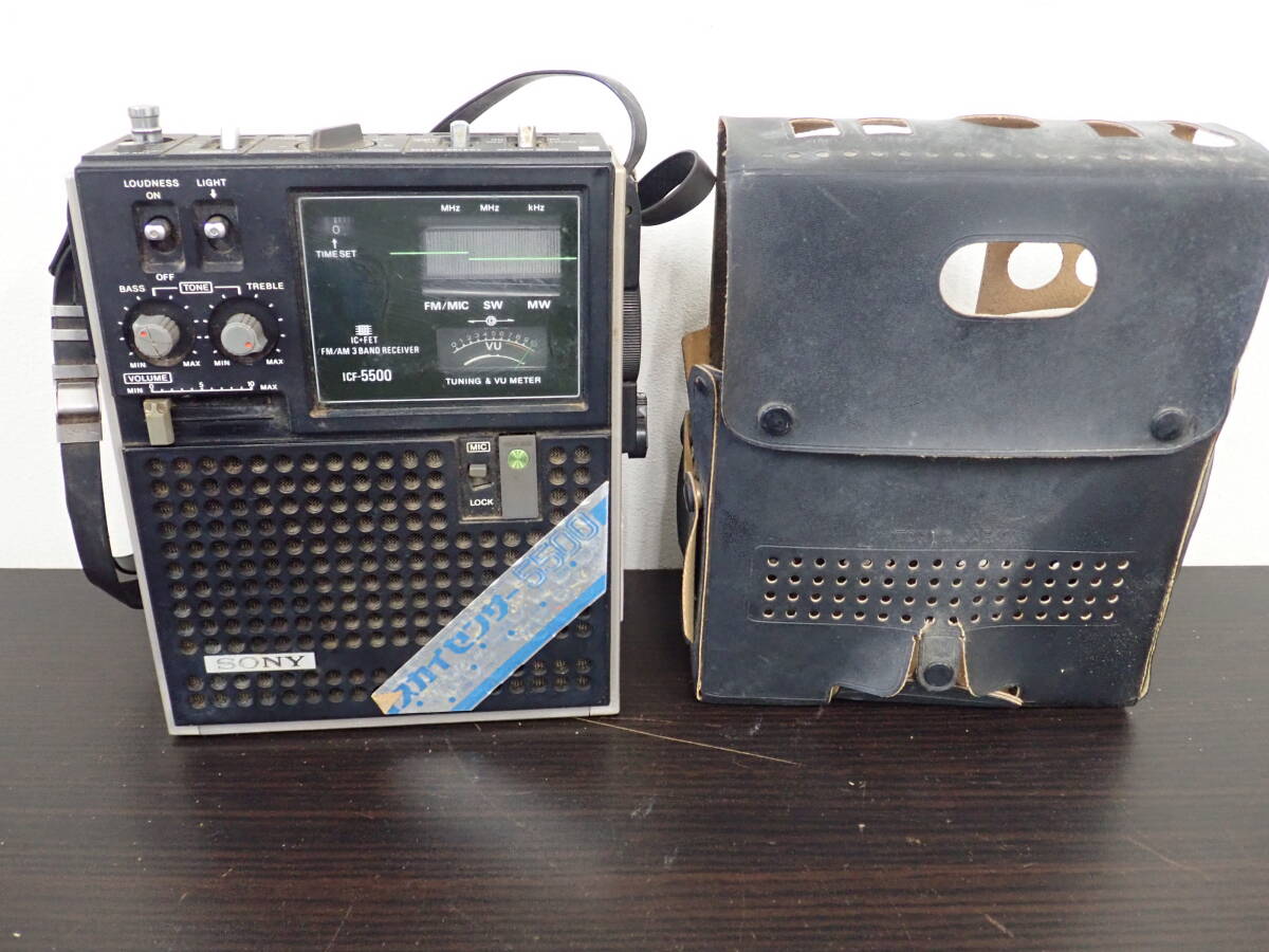 SONY ソニー スカイセンサー ICF-5500 ラジオ 本体のみ 動作未確認 ジャンク 現状品 部品取りなど 激安１円スタート