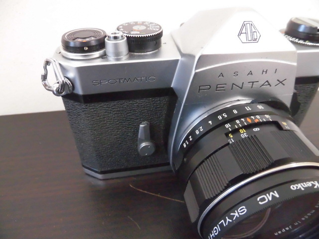 ASAHI PENTAX SPOTMATIC SP ペンタックス フィルム カメラ レンズ Super-Takumar 1:1.8/55 ジャンク 激安1円スタートの画像3