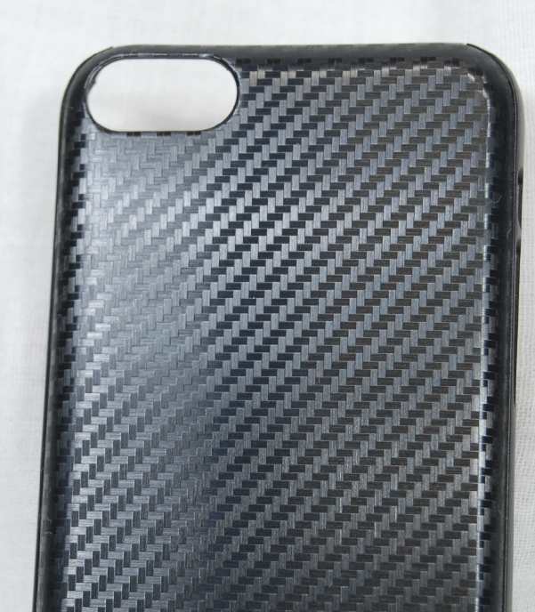 ♣　iPhone5c◆Bluevision イアホンパッド付ハードケース Carbon◆029y ♣_画像3