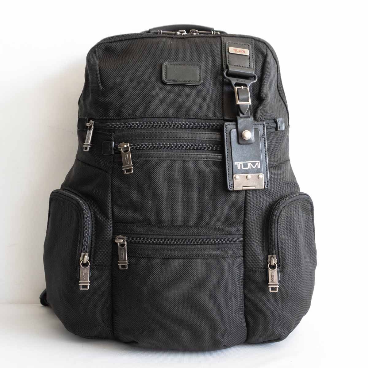 【美品】 TUMI トゥミ 【22681DH/Alpha Bravo Knox backpack】ブラック リュック ビジネス バッグ 2404370_画像1