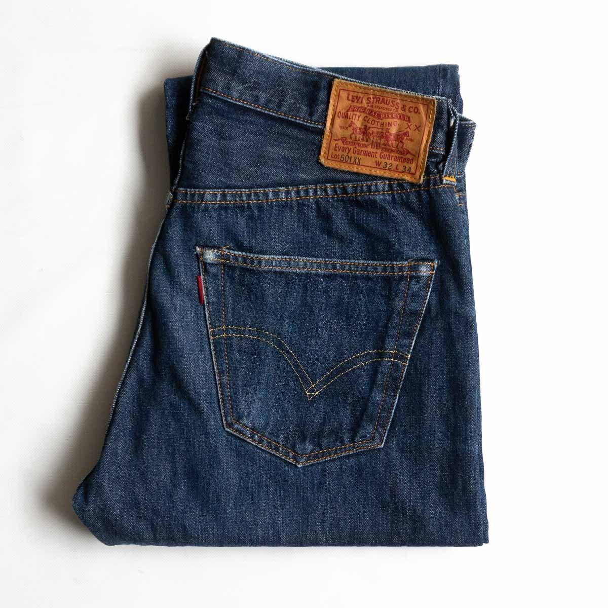 【アメリカ製】 LEVI'S VINTAGE CLOTHING【 47501/501XX BIG E デニムパンツ 】32×34 コーンデニム インディゴ wsm 2404394_画像1