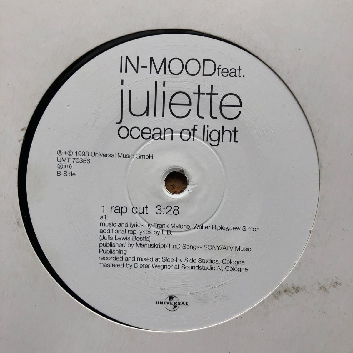 【r&b】In-Mood Feat. Juliette / Ocean Of Light［12inch］オリジナル盤《O-250》_画像3