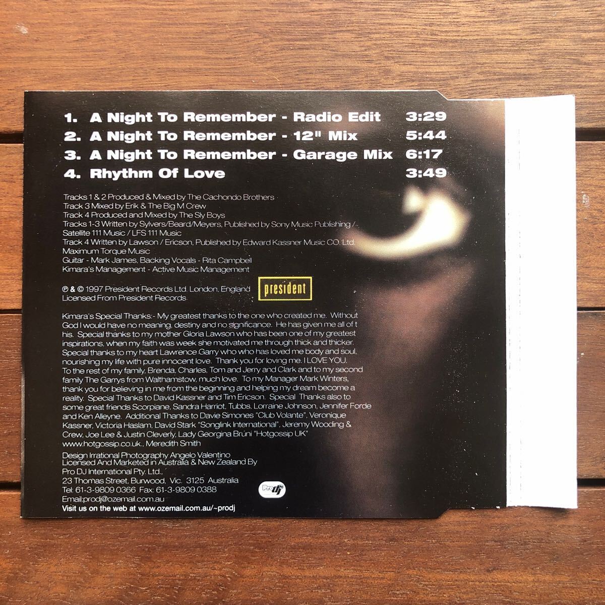 【r&b】Kimara / A Night To Remember［CDs］《10f000》_画像2