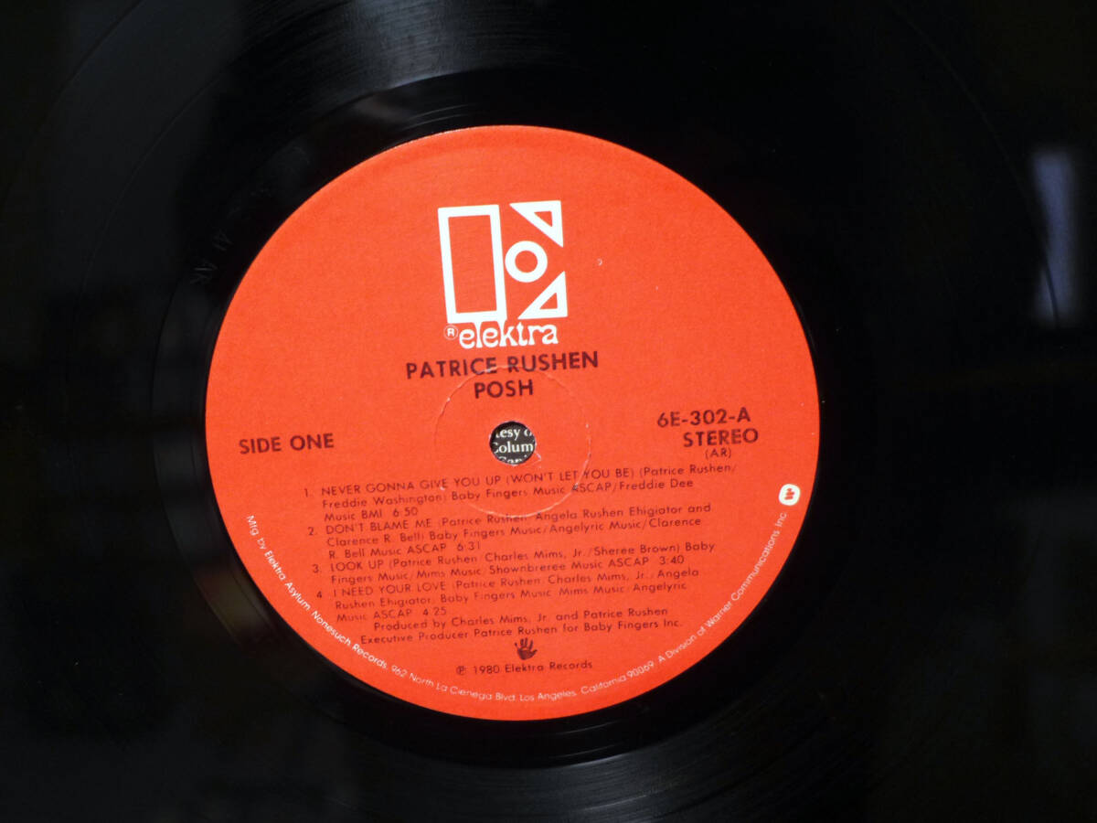 PATRICE RUSHEN(パトリース・ラッシェン)～POSH、米盤「LP」の画像4