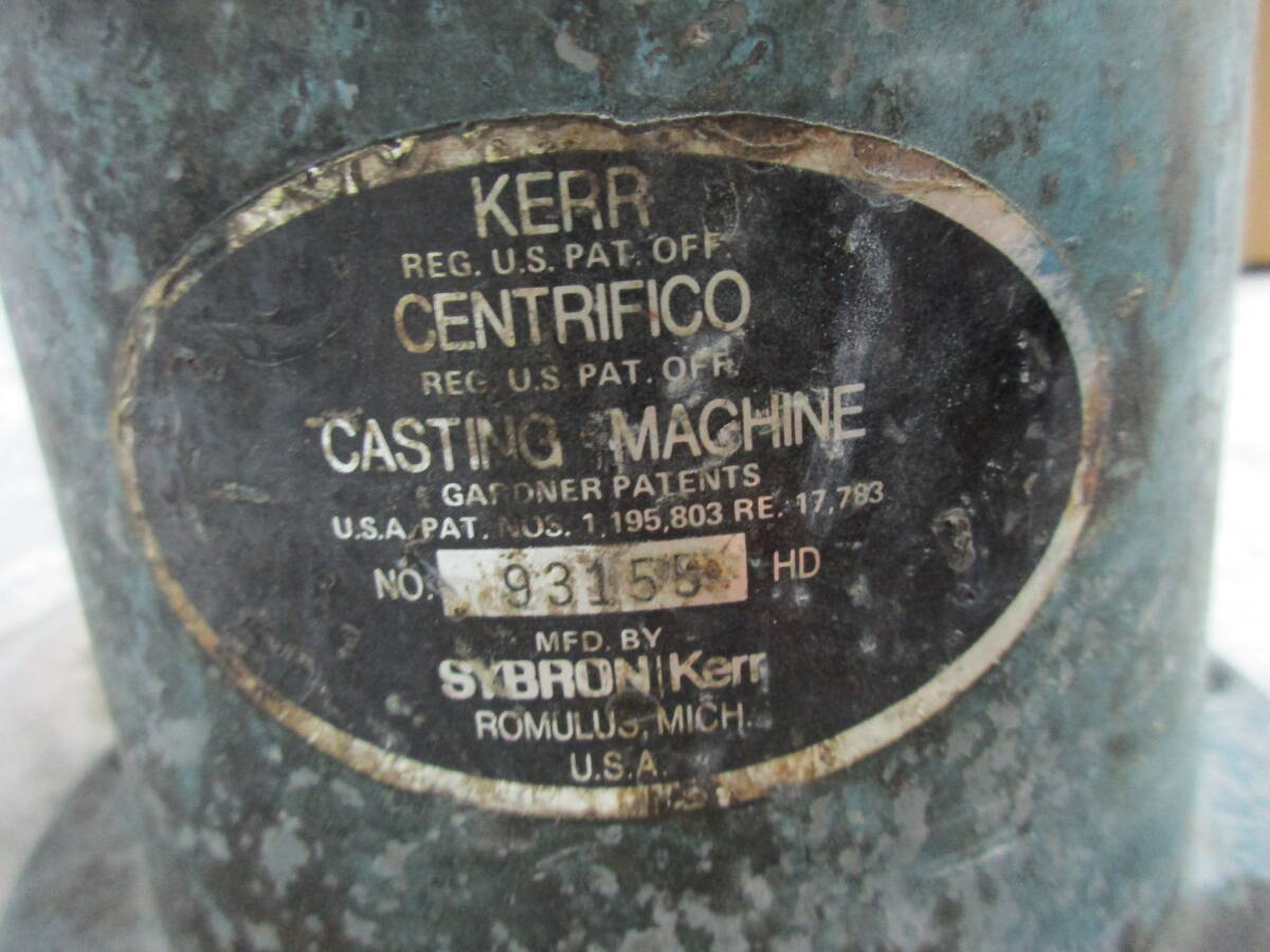 ■T3-86 KERR CENTRIFICO CASTING MACHINE(キャスティングマシーン) 遠心鋳造器 SYBRON Kerr 歯科技工の画像7