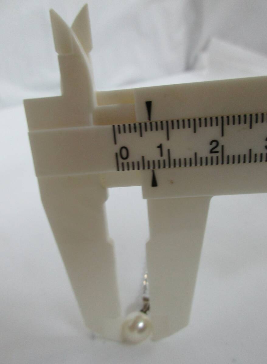 T4-25 TASAKI(タサキ/田崎) 真珠/パール ネックレス 直径 約7㎜ S/M 刻印 レディースアクセサリー 1粒パールの画像9