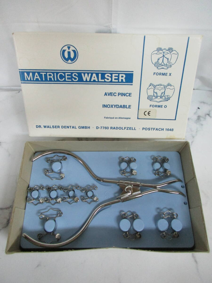 T3-65　白水貿易　Walser Matrices(ワルサー マトリックス セット) 歯科用充填器 根管スプレッダ 根管プラガ　箱付き　歯科技工_画像2