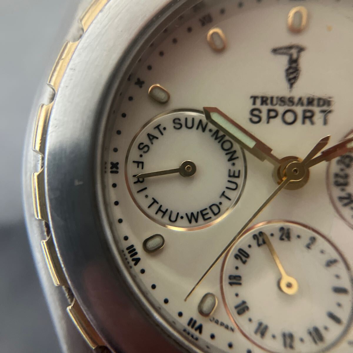 TRUSSARDI SPORT トラサルディ スポーツ 腕時計　TS-2503 クロノグラフ　中古品_画像6