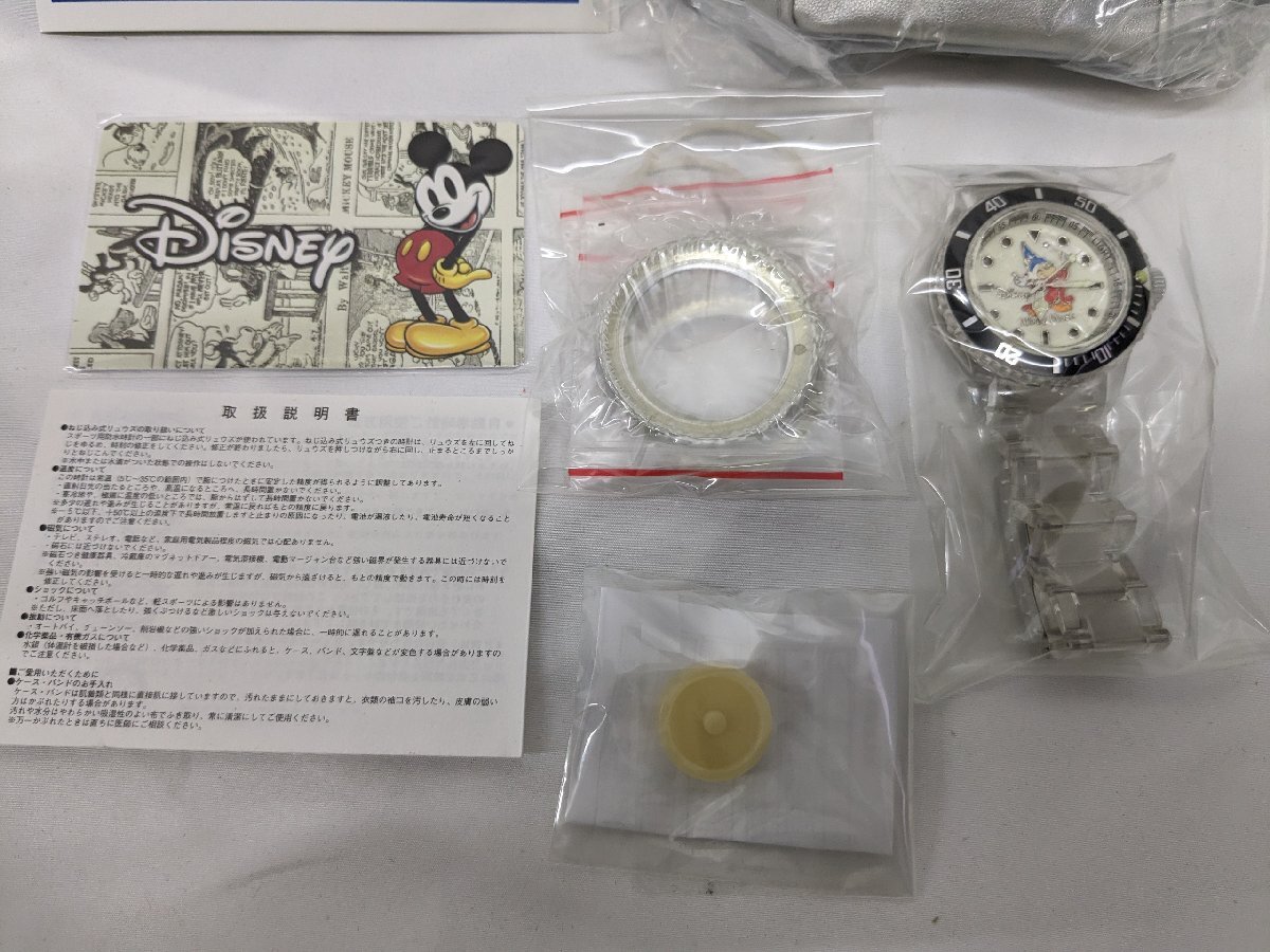未使用 ディズニー/Disney ミッキーファンタジアパレード ウォッチ 腕時計 天然ダイヤモンド ボストンプレゼント付きの画像2