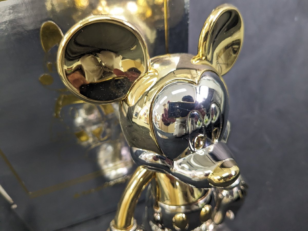 未使用 保管品 ミッキーマウス メタルフィギュア Mickey Mouse Metal Figure レア 限定品 シリアル番号0092 オブジェ ディズニーランドの画像4