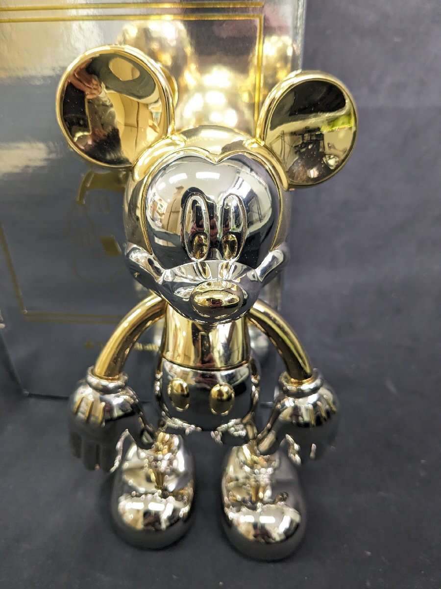 未使用 保管品 ミッキーマウス メタルフィギュア Mickey Mouse Metal Figure レア 限定品 シリアル番号0092 オブジェ ディズニーランドの画像2