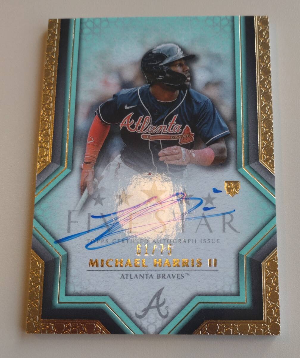 2023 Topps Five Star Autograph Michael Harris Ⅱ 61/75 RCの画像1