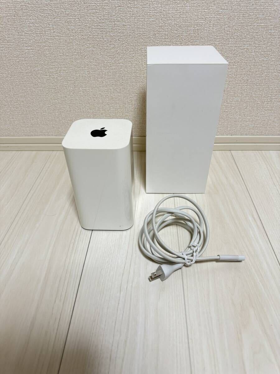 通電OK 整備品 Apple AirMac Extreme ベースステーション ME918J/A A1521 wifi 無線 Lan ルーター 付属品 あり パーツ 取り 部品の画像1