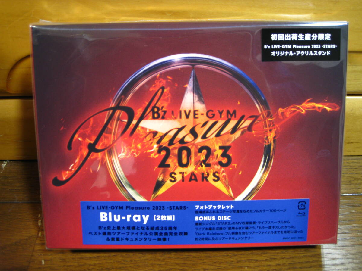 中古ブルーレイ◆B’z LIVE-GYM Pleasure 2023 -SRARS-【Blu-ray】◆2枚組◆オリジナルアクリルスタンド付◆ポストカード付◆の画像1