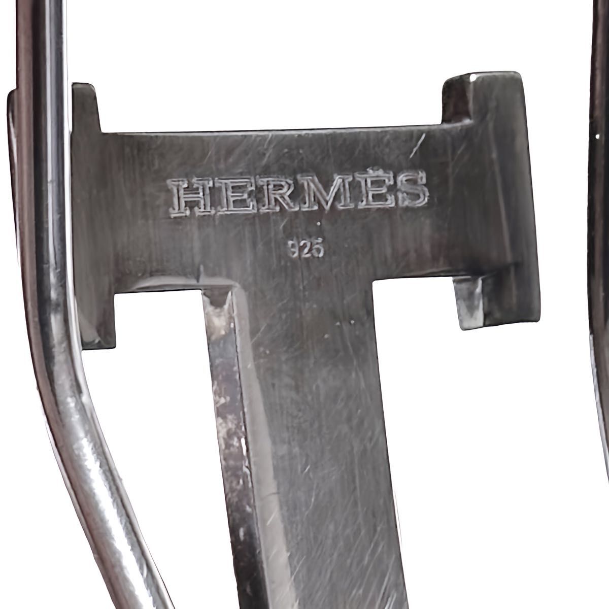 箱付き★ HERMES エルメス コンスタンス Hロゴ マネークリップ SV925 シルバー925 銀