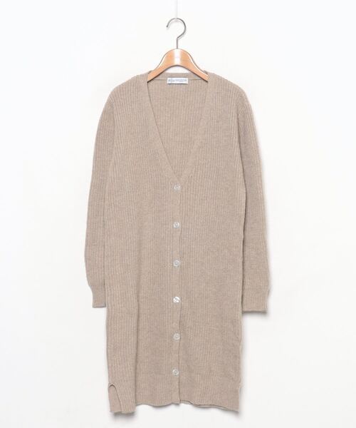 レディース 「B:MING by BEAMS」 ニットカーディガン - ベージュ_画像1