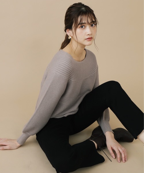 レディース 「JILL by JILL STUART」 長袖ニット FREE グレー系その他_画像1