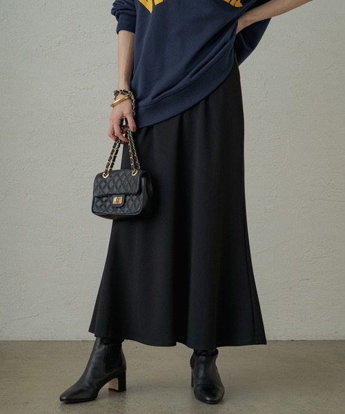 レディース 「Loungedress」 ロングスカート MEDIUM ブラック_画像1