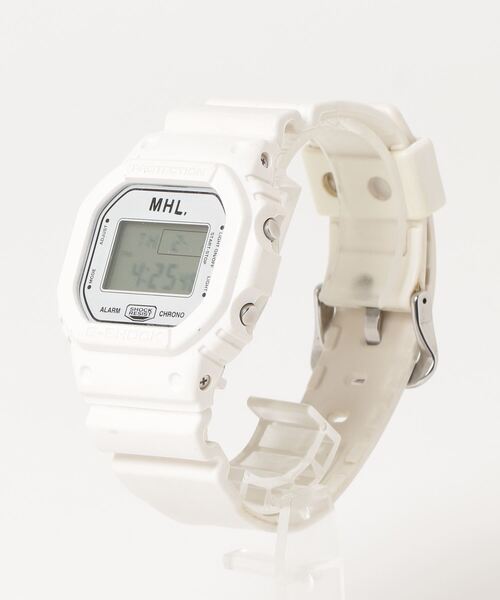 メンズ 「MHL.」 デジタル腕時計「G-SHOCKコラボ」 - ホワイト_画像1