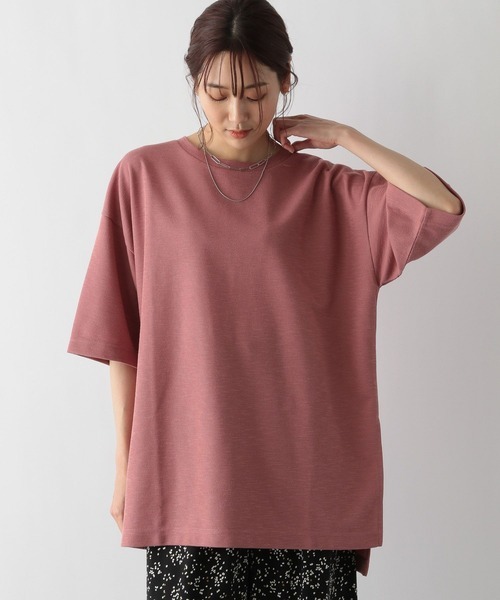 レディース 「GLOBAL WORK」 半袖Tシャツ LARGE ピンク系その他_画像1