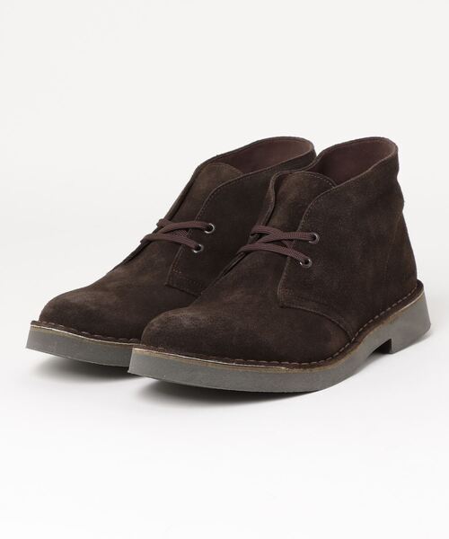 メンズ 「Clarks」 チャッカブーツ UK6.5 ダークブラウン_画像1