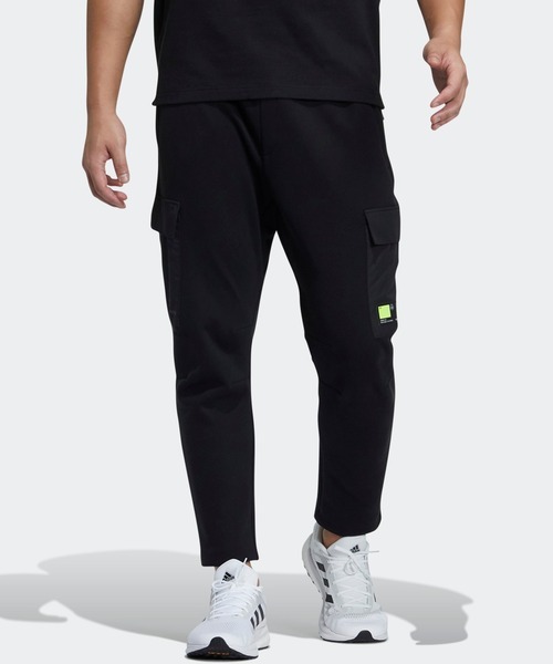 メンズ 「adidas」 カーゴパンツ X-LARGE ブラック_画像1