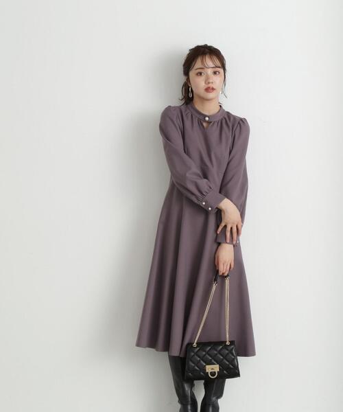 レディース 「PROPORTION BODY DRESSING」 長袖ワンピース X-SMALL ダークグレー_画像1