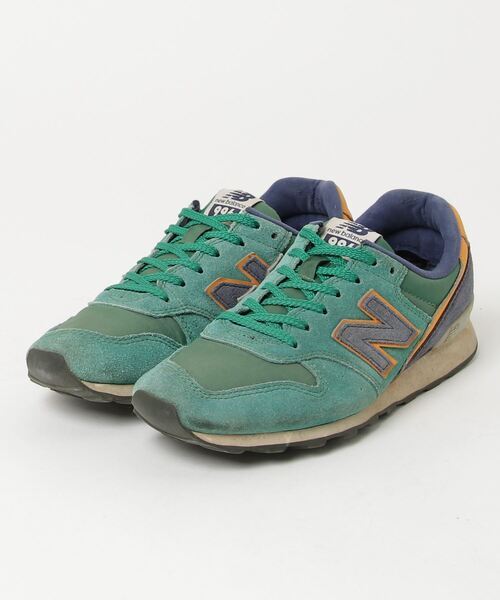 レディース 「New Balance」 ローカットスニーカー 24.5cm グリーン_画像1