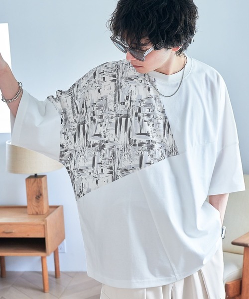 「RAGEBLUE」 半袖Tシャツ LARGE ホワイト系その他3 メンズ_画像1